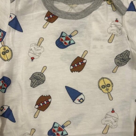 New! Baby Star Wars by Happy Threads Bodysuit &‎ Romper 2pc Set 6-9M - Picture 7 of 7